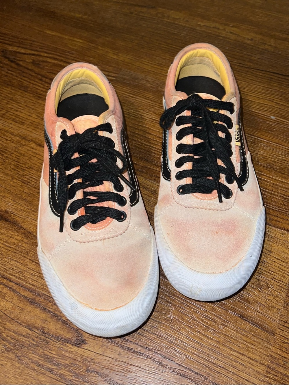 Vans Chima Ferguson Pro Tie Dye Sneakers Orange Yellow Skater Casual Men Size 8